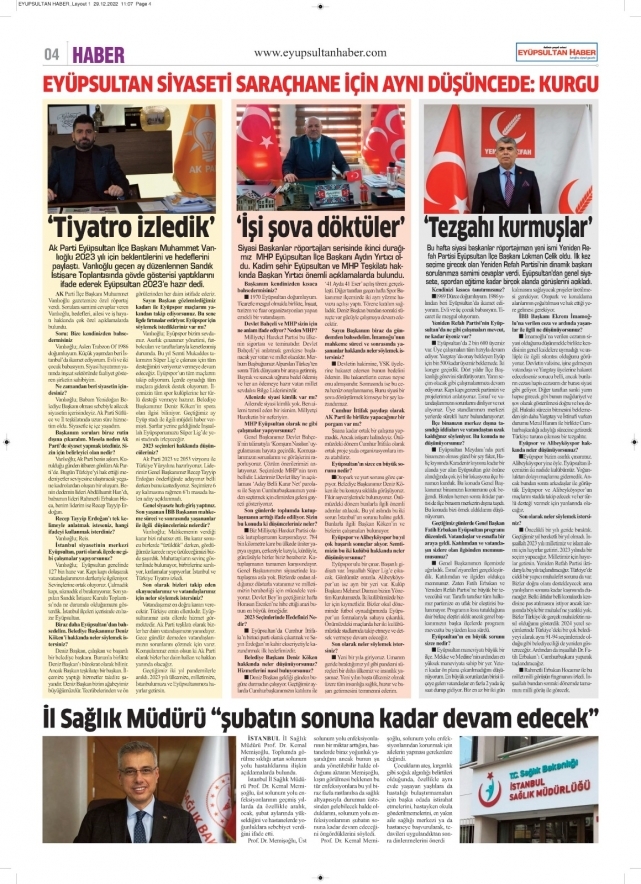 Yeni sayımız çıktı. Eyüpsultan Haber Gazetesi 13. Sayısı