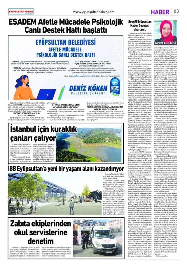 Eyüpsultan Haber Gazetesi yeni sayısı çıktı