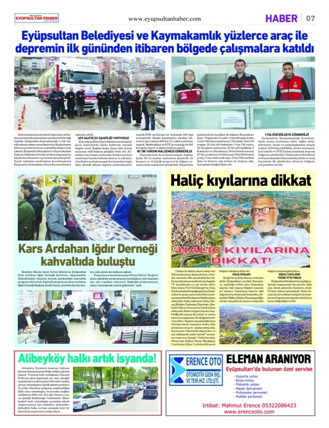 Eyüpsultan Haber Gazetesi yeni sayısı çıktı