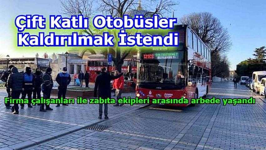 İBB turistik şehir turu yapan otobüsleri kaldırmak isteyince arbede yaşandı | Eyüpsultan Haber