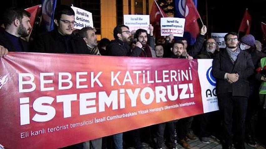 Anadolu Gençlik Derneği, İsrail konsolosluğu önünde protesto düzenledi |Eyüpsultan Haber