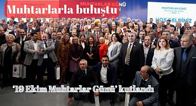 Ekrem İmamoğlu, muhtarlarla buluştu