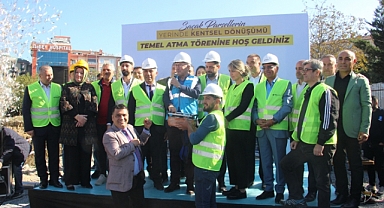 Saçak parsellerin temelleri Başkan Deniz Köken'in katılımıyla gerçekleşti