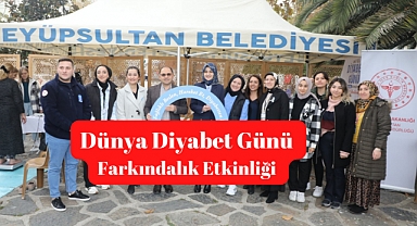 Dünya Diyabet Gününde Eyüpsultan meydanında etkinlik düzenlendi