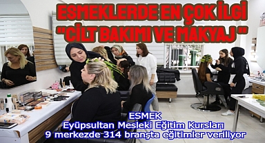 Esmek’te makyaj eğitimlerine büyük ilgi
