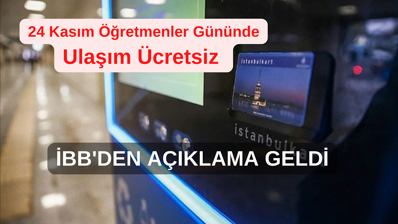 İBB'den öğretmenlere ücretsiz ulaşım
