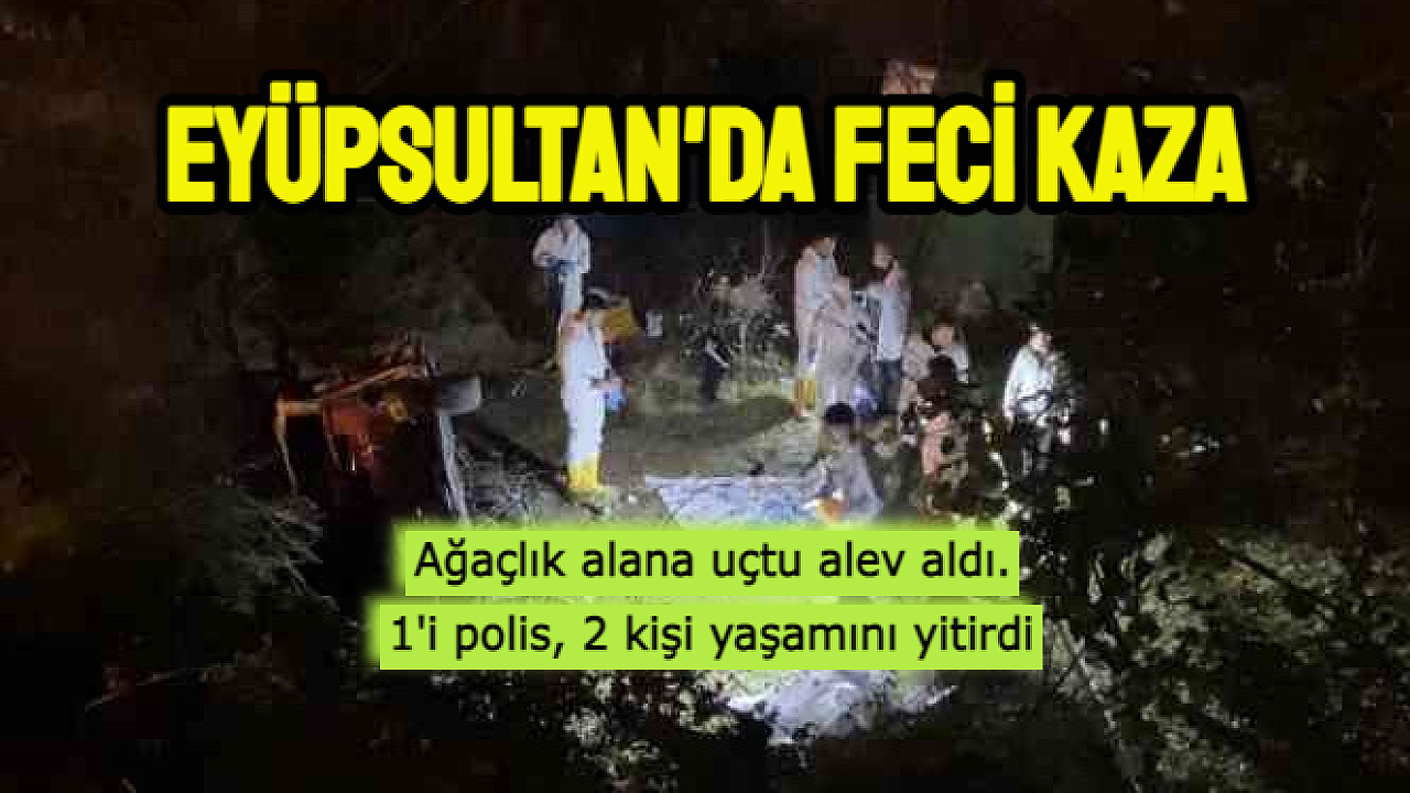 Trafik kazası! uçuruma düştü alev aldı, 2 kişi öldü
