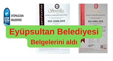 Eyüpsultan Belediyesi'ne iki önemli belge daha