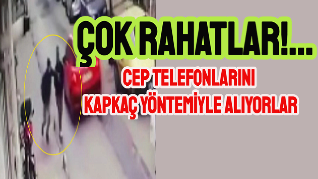 Kapkaççı yolda yürürken cep telefonu çaldı