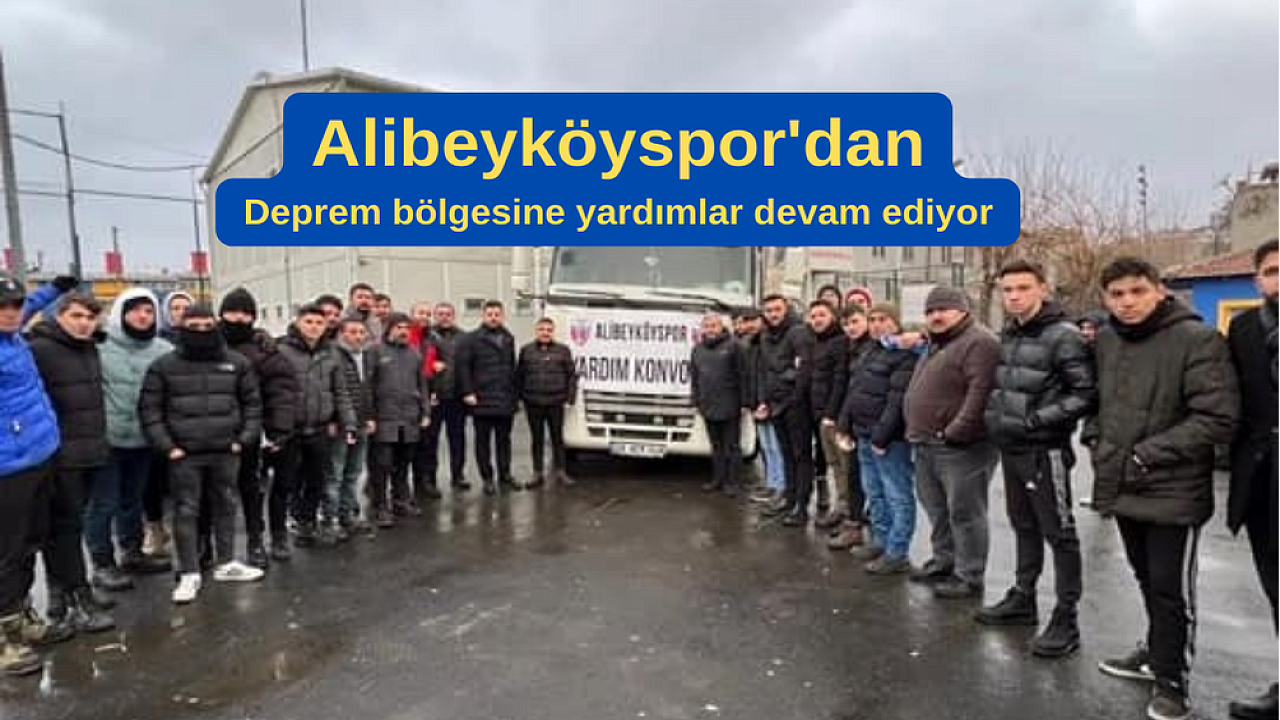Alibeyköyspor depremzedeler için 100 bin lira topladı.