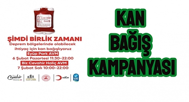 Deprem bölgesi için kan bağışı seferberliği başlattıldı