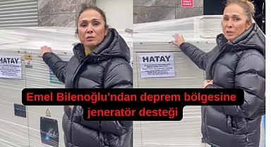 Emel Bilenoğlu deprem bölgesine yardımlarına devam ediyor.