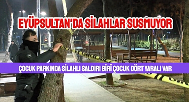 Eyüpsultan’da çocuk parkında silahlı saldırı, yaralılar var