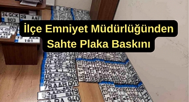Eyüpsultan Emniyet Müdürlüğünden sahte plaka operasyonu