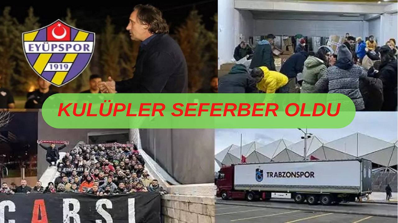 Spor Kulüplerinden deprem bölgesine seferberlik
