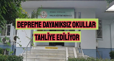 Tahliye kararı verilen okullarda taşıma işlemi başladı