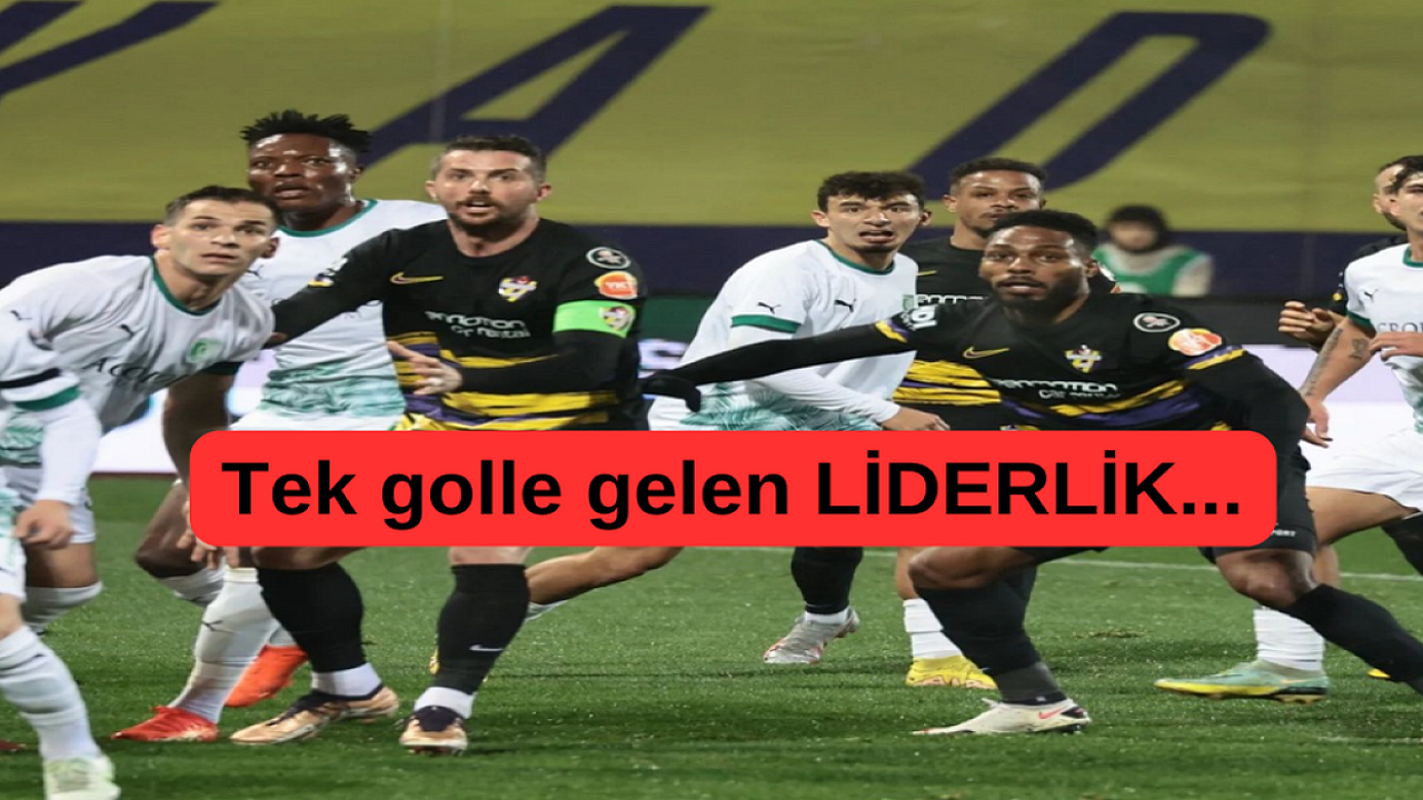 EYÜPSPOR BODRUMSPOR'U ENGELİNİ TEK GOLLE GEÇTİ, LİDER EMANETİ GERİ ALDI
