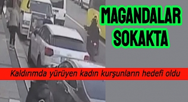 Eyüpsultan'da silahlı saldırı, yolda yürüyen kadın yaralandı