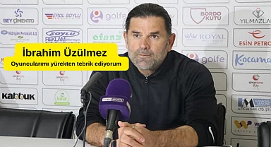 Teknik Direktörü İbrahim Üzülmez, maç sonrası açıklama yaptı