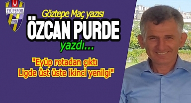 EYÜPSPOR ROTA'DAN ÇIKTI. LİGDE ÜST ÜSTE İKİNCİ YENİLGİ.