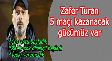 Eyüpspor Teknik Direktörü Zafer Turan: Üzücü sonuçla karşılaştık