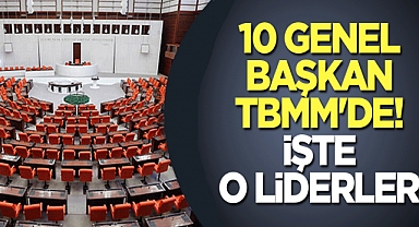 10 parti genel başkanı TBMM'ye girdi