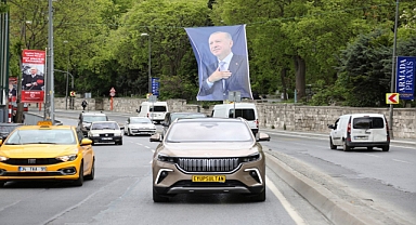 Türkiye’nin otomobili Togg, Eyüpsultan’da yollarda