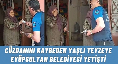 Cüzdanını kaybeden vatandaşın yardımına Eyüpsultan Belediyesi yetiş