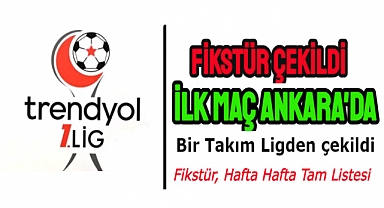 Trendyol 1. Lig'de 2023-2024 sezonunun fikstürü belirlendi.