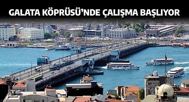Galata Köprüsü'nde Bakım Çalışması Başlıyor
