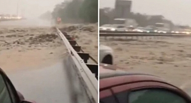 Kemerburgaz'da yağış sonrası toprak kayması yaşandı! Yoğun trafik oluştu