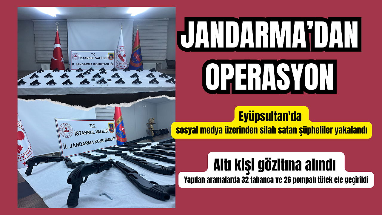 Eyüpsultan'da silah satan şüphelilere operasyon: 6 gözaltı