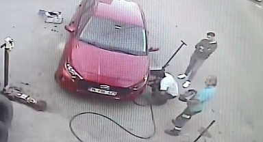 Kiraladıkları otomobillerin lastik ve jantlarını çaldılar!