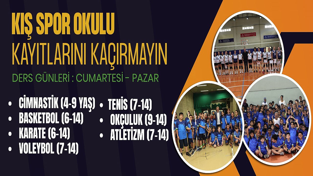 Kış Spor Okulları'nda eğitimler başlıyor