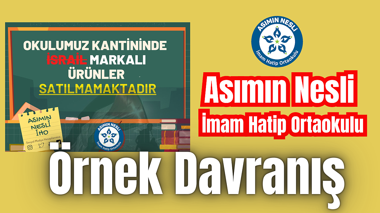 Asımın Nesli İmam Hatip Ortaokulu’ndan Örnek Mücadele