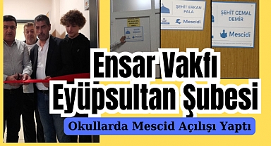 Ensar Vakfı’ndan okullara mescid