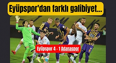 Eyüpspor Adanaspor’u Rahat Geçti, Eyüp Stadyumunda Futbol Şov