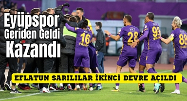 Eyüpspor Manisa fk'yı zorlansada 2-1 yenerek liderliğini sürdürdü