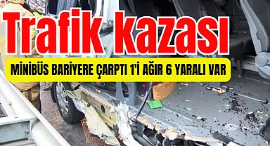 Eyüpsultan'da minibüs kaza yaptı! Çok sayıda yaralı var