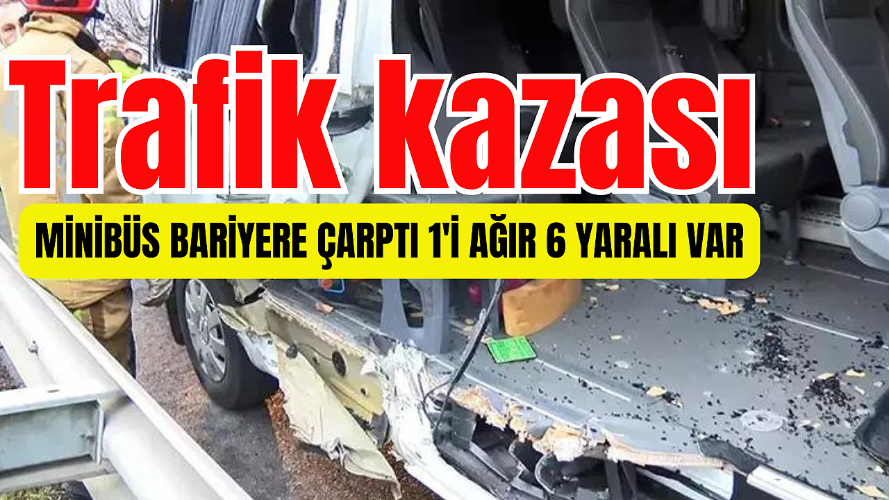 Eyüpsultan'da minibüs kaza yaptı! Çok sayıda yaralı var