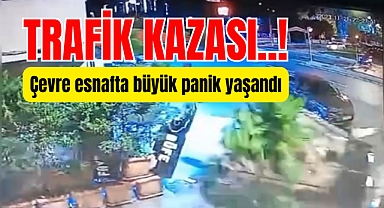 Eyüpsultan’da trafik kazası büyük panik yaşattı.