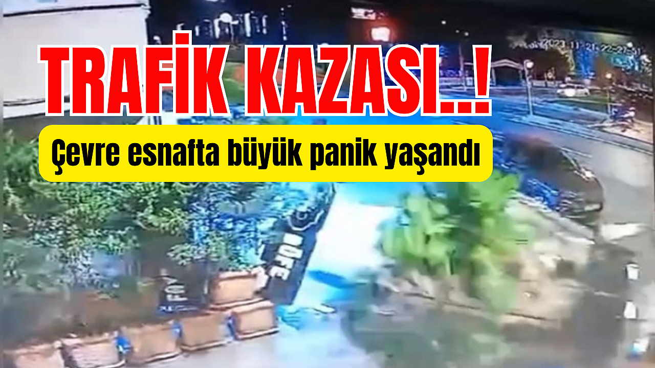 Eyüpsultan’da trafik kazası büyük panik yaşattı.