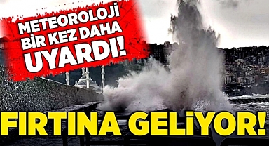 İstanbul'da şiddetli fırtına Meteoroloji'den peş peşe uyarılar