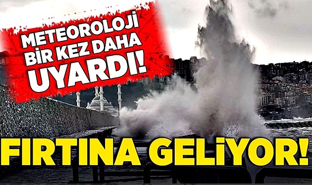 İstanbul'da şiddetli fırtına Meteoroloji'den peş peşe uyarılar