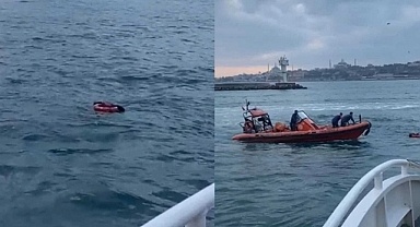 İstanbul'da vapurda panik anları: Yolcu denize düştü