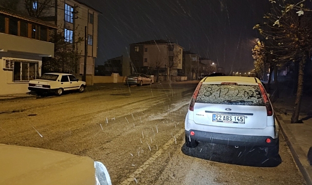 Marmara'da kar yağışı başladı