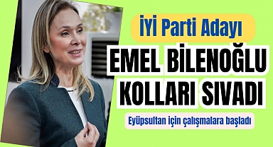 İYİ Parti Adayı Emel Bilenoğlu kolları sıvadı