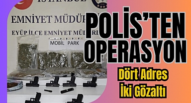 Uyuşturucu operasyonu 4 adres, 2 gözaltı