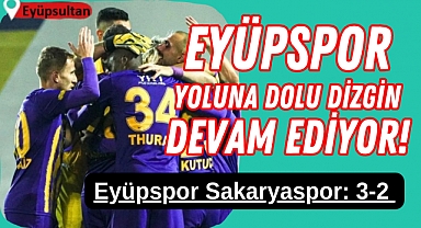 Eyüpspor Sakaryaspor 'u 3 golle geçti, Şampiyonluk kapısını araladı