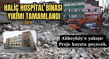 Haliç Hospital binasının yıkımı tamamlandı